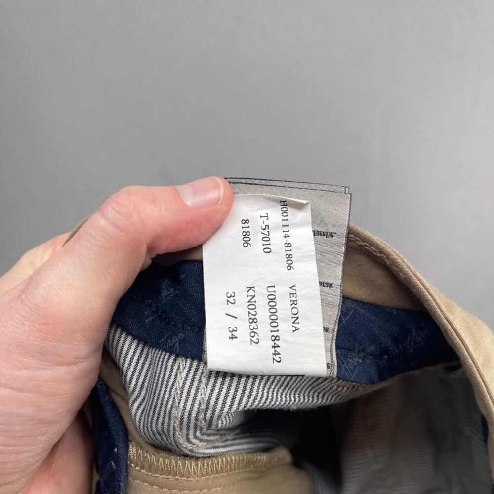 34 Heritage Pants Mens 32x32 Brown Verona Mid Rise Slim Leg Chino Stretch Casual - Picture 3 of 16